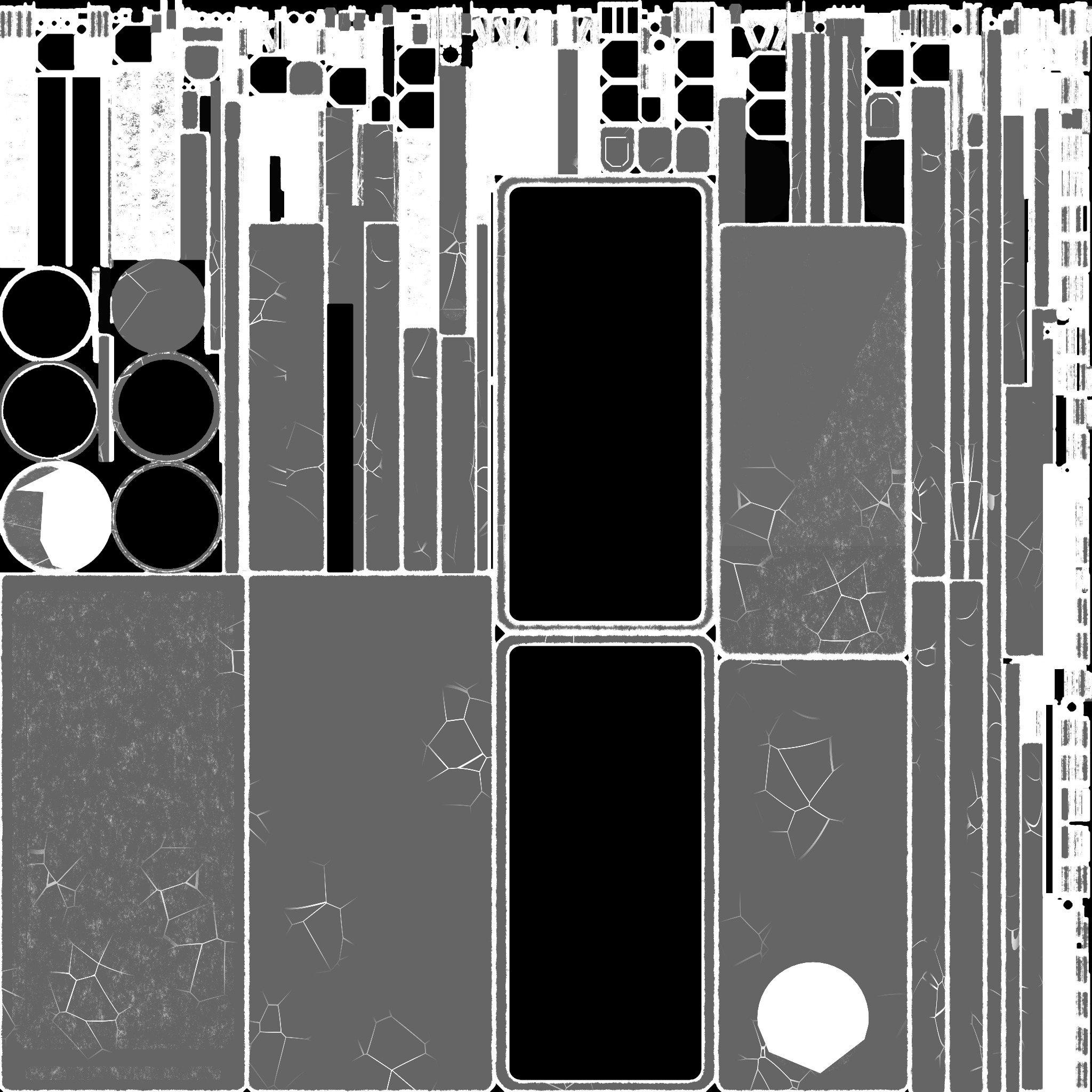 Sci-fi door Low-poly 3D model_18