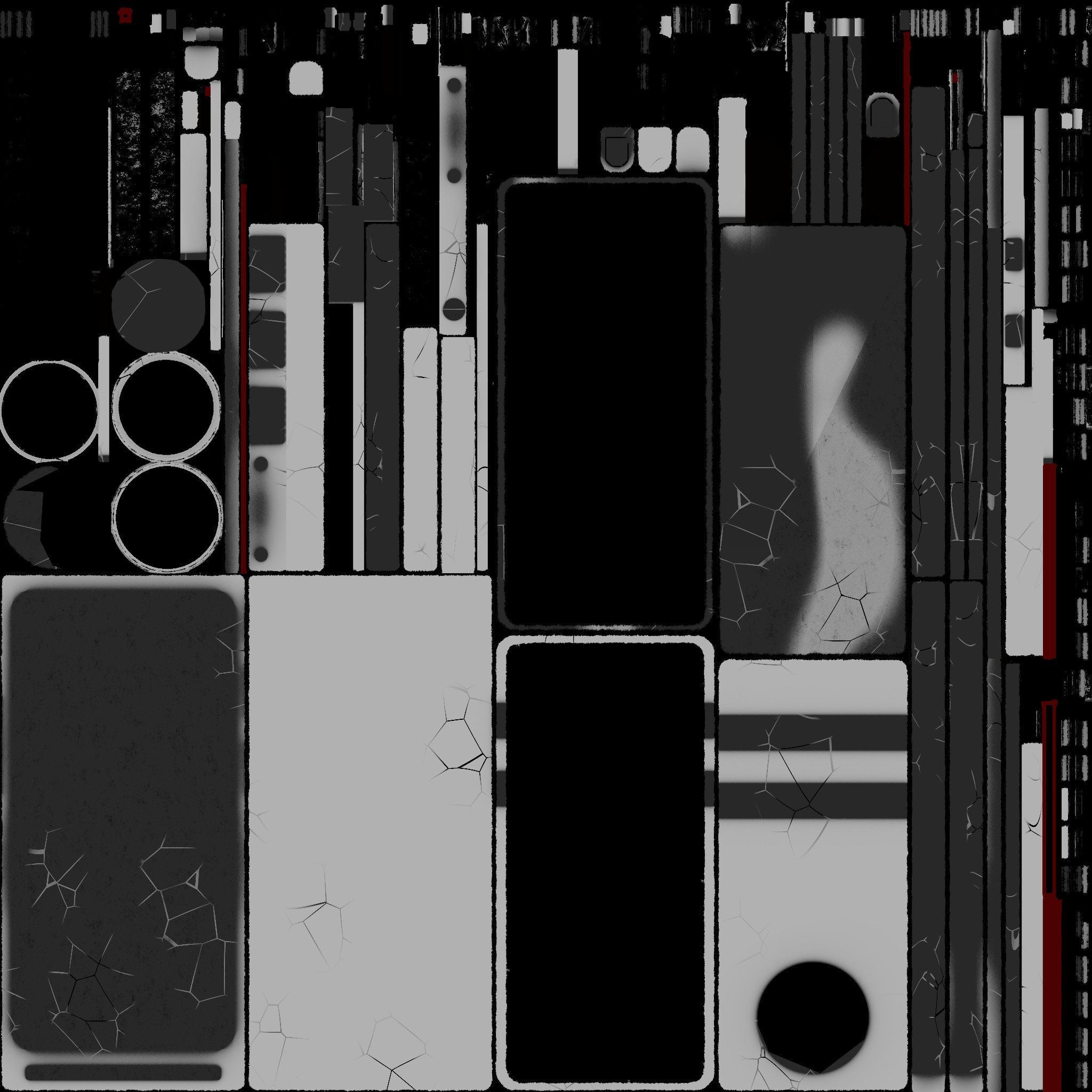 Sci-fi door Low-poly 3D model_19