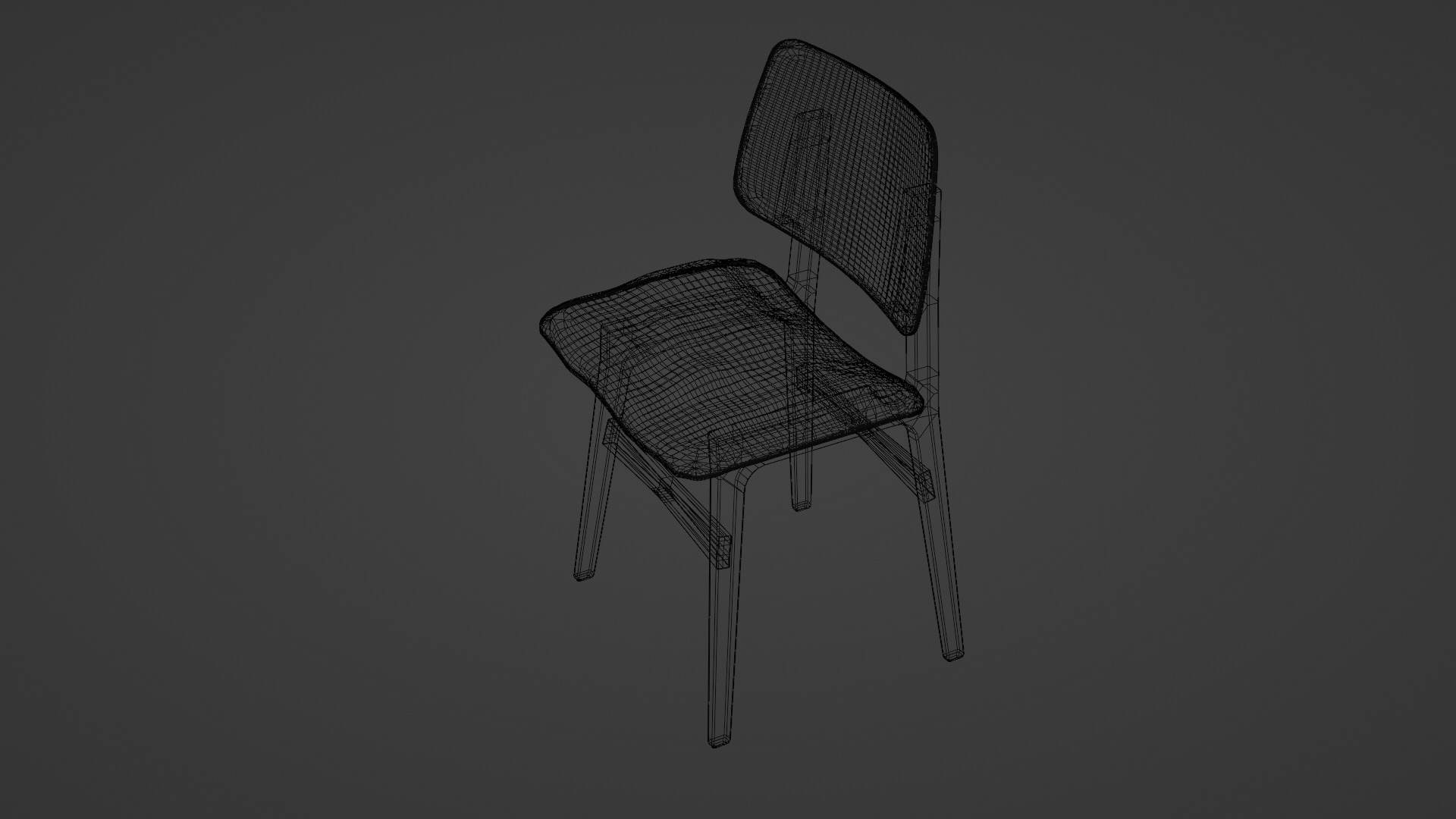 Leather chairs Low-poly 3D model_2