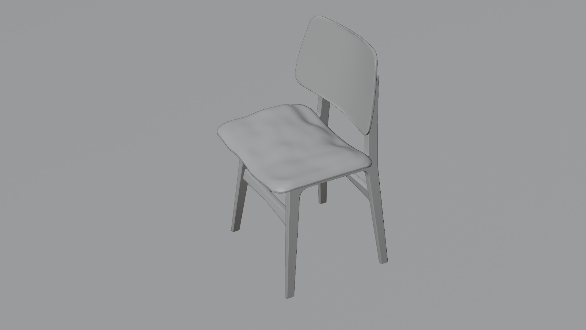 Leather chairs Low-poly 3D model_1