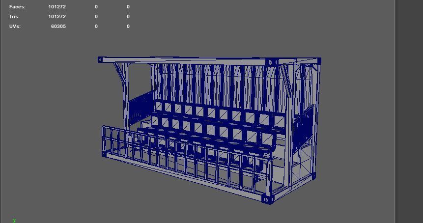 Container Grandstand 3D model_11