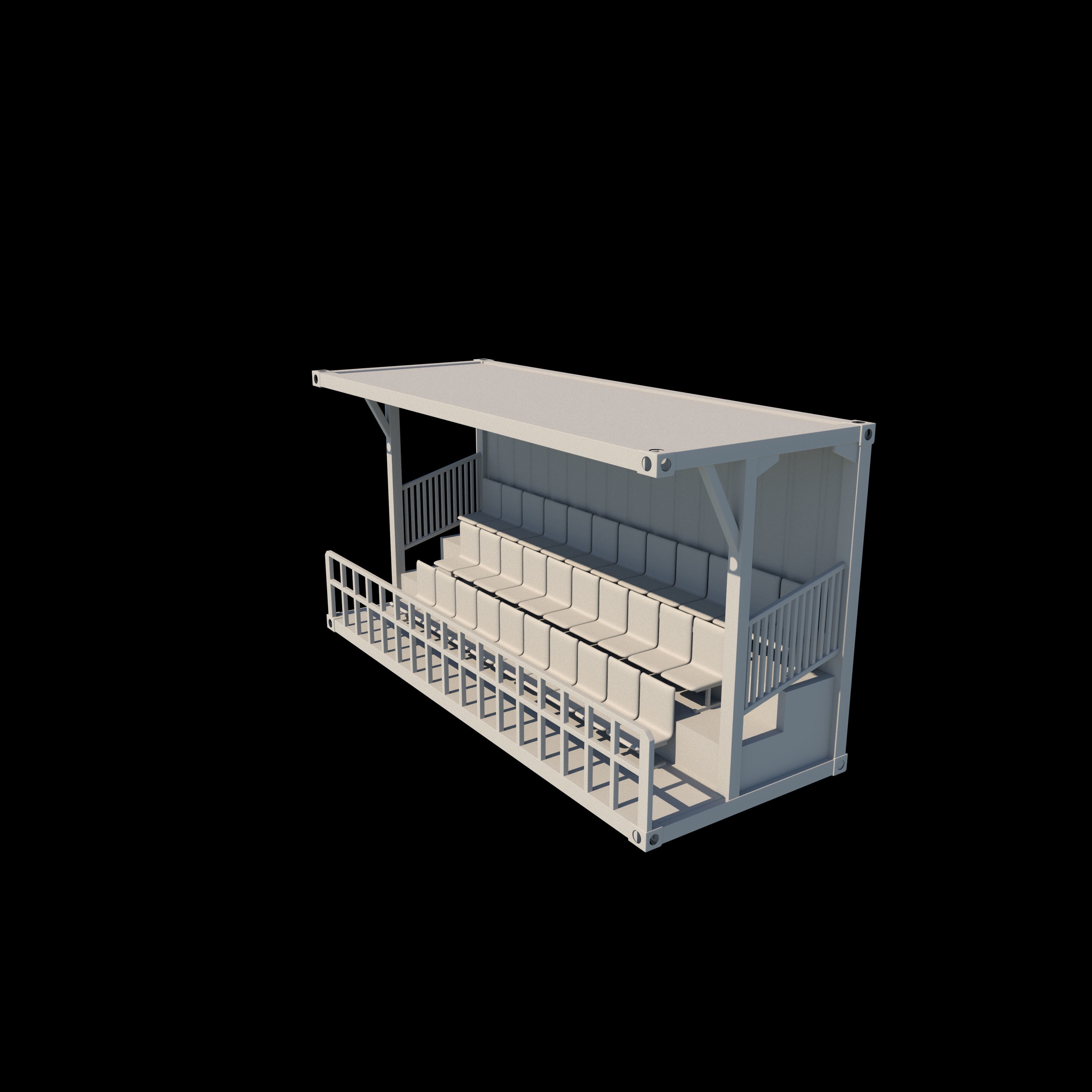 Container Grandstand 3D model_9