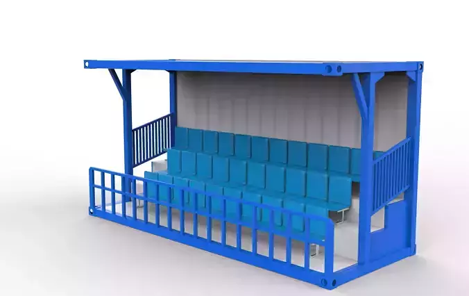 Container Grandstand 3D model