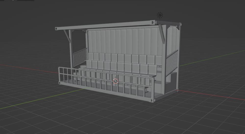 Container Grandstand 3D model_12