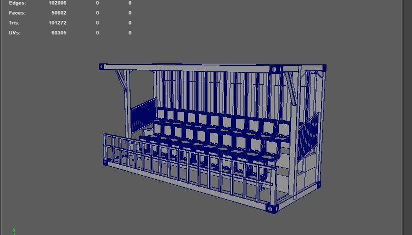 Container Grandstand 3D model_10