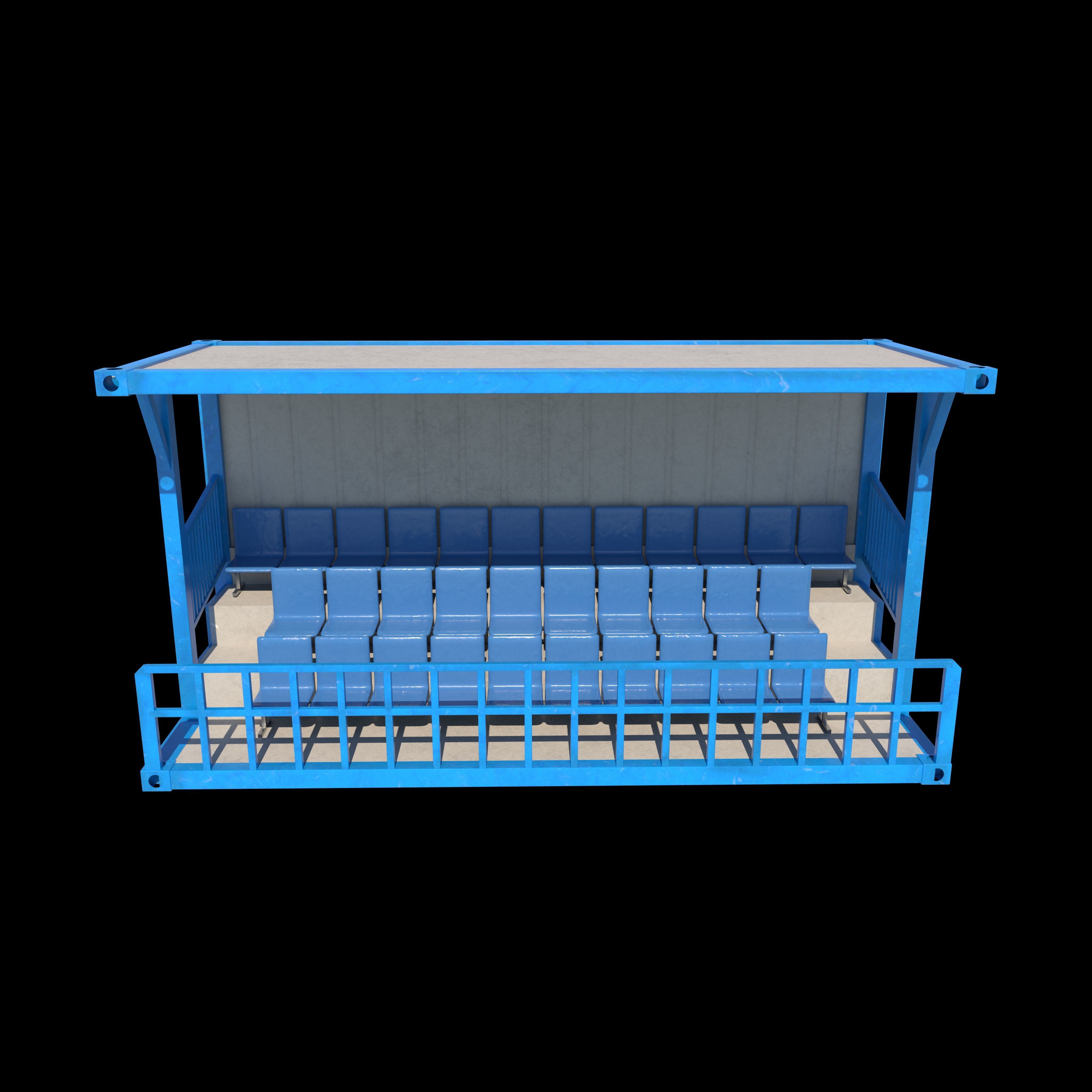 Container Grandstand 3D model_2