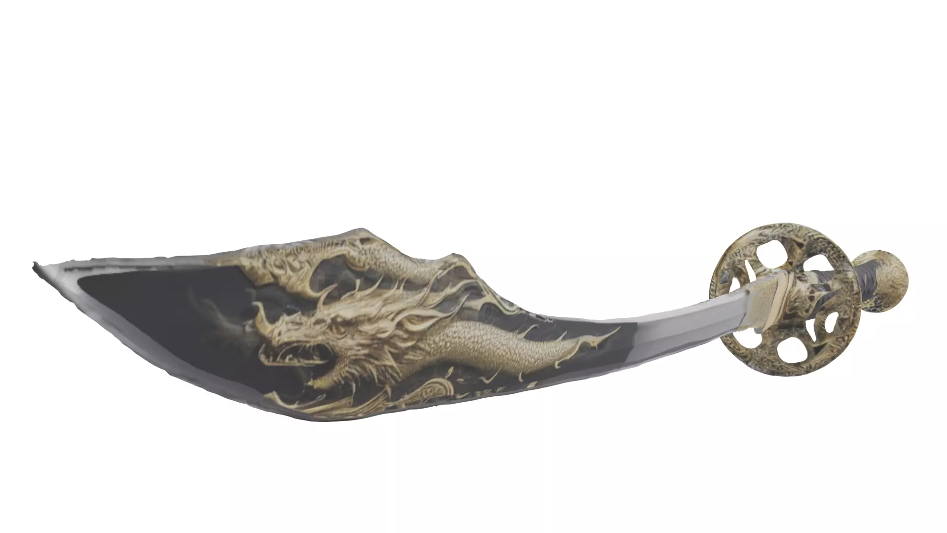 Dragon Samurai Sword Free 3D model
