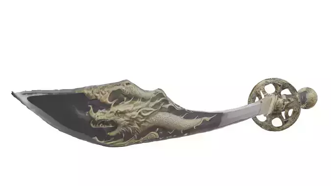 Dragon Samurai Sword Free 3D model