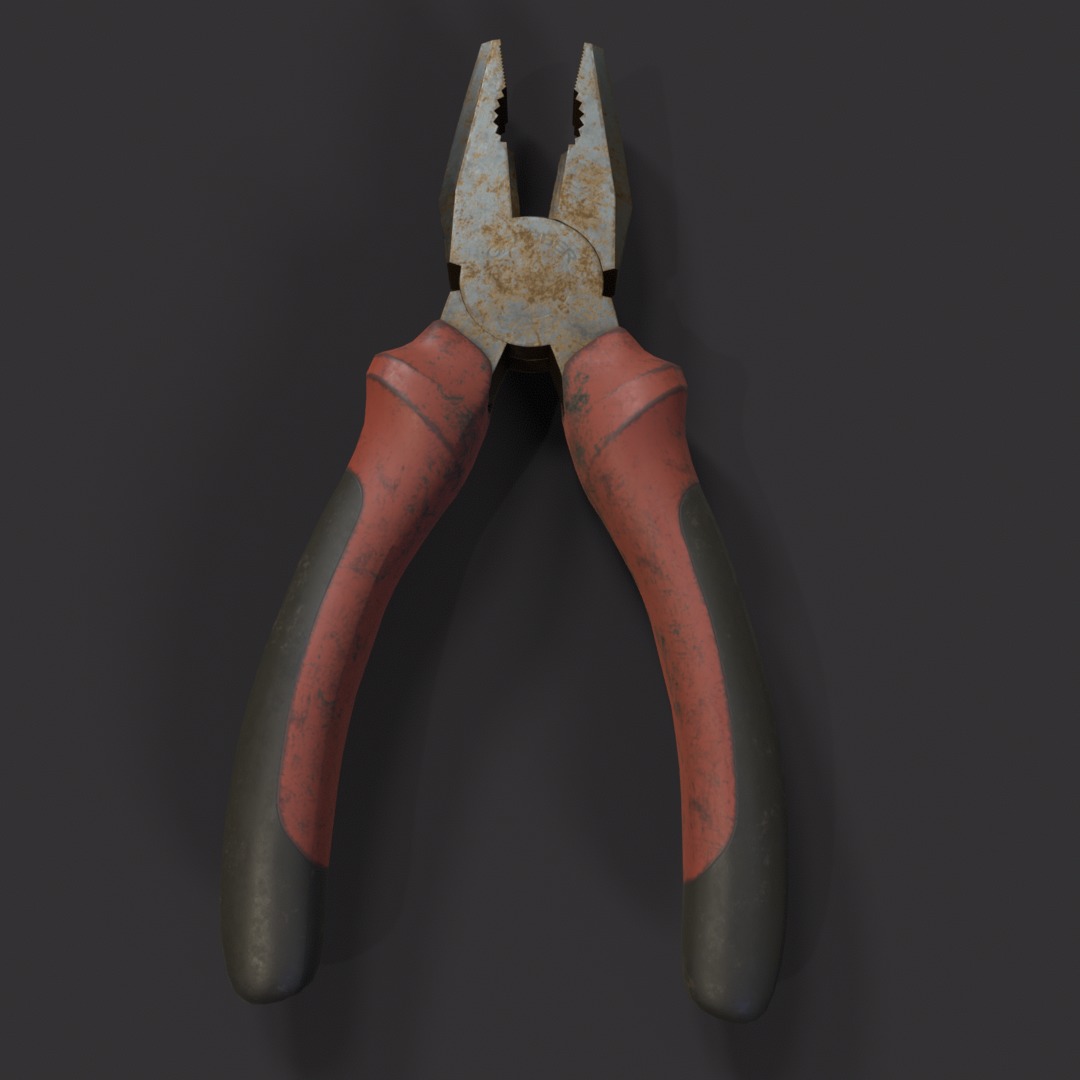 Pliers PBR 3d model Low-poly 3D model_8