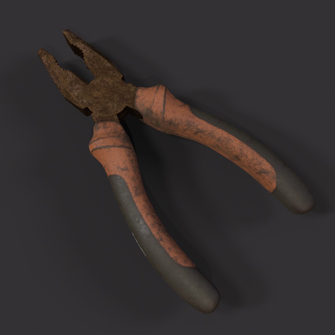 Pliers PBR 3d model Low-poly 3D model_9