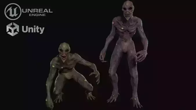 Swamp mutant Low-poly 3D model