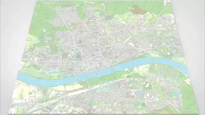Cityscape Torun Poland 3D model