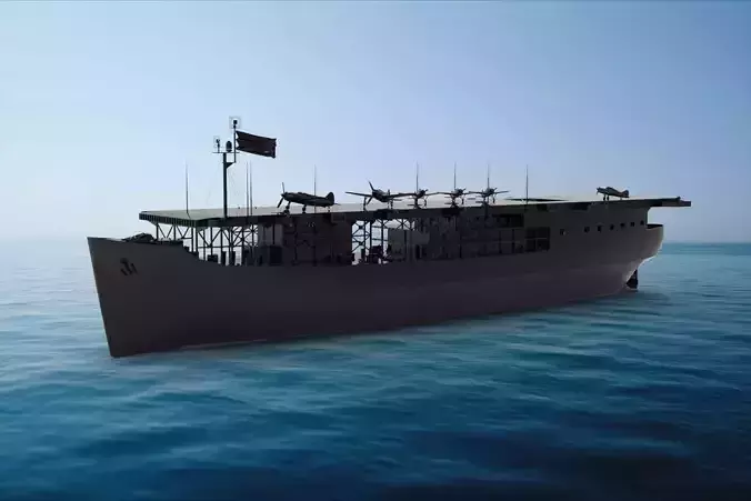 Long Island-class escort carrier 3D model