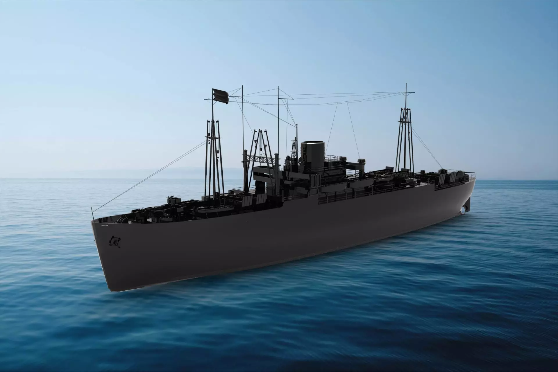  Arthur Middleton-class attack transport 3D model_0