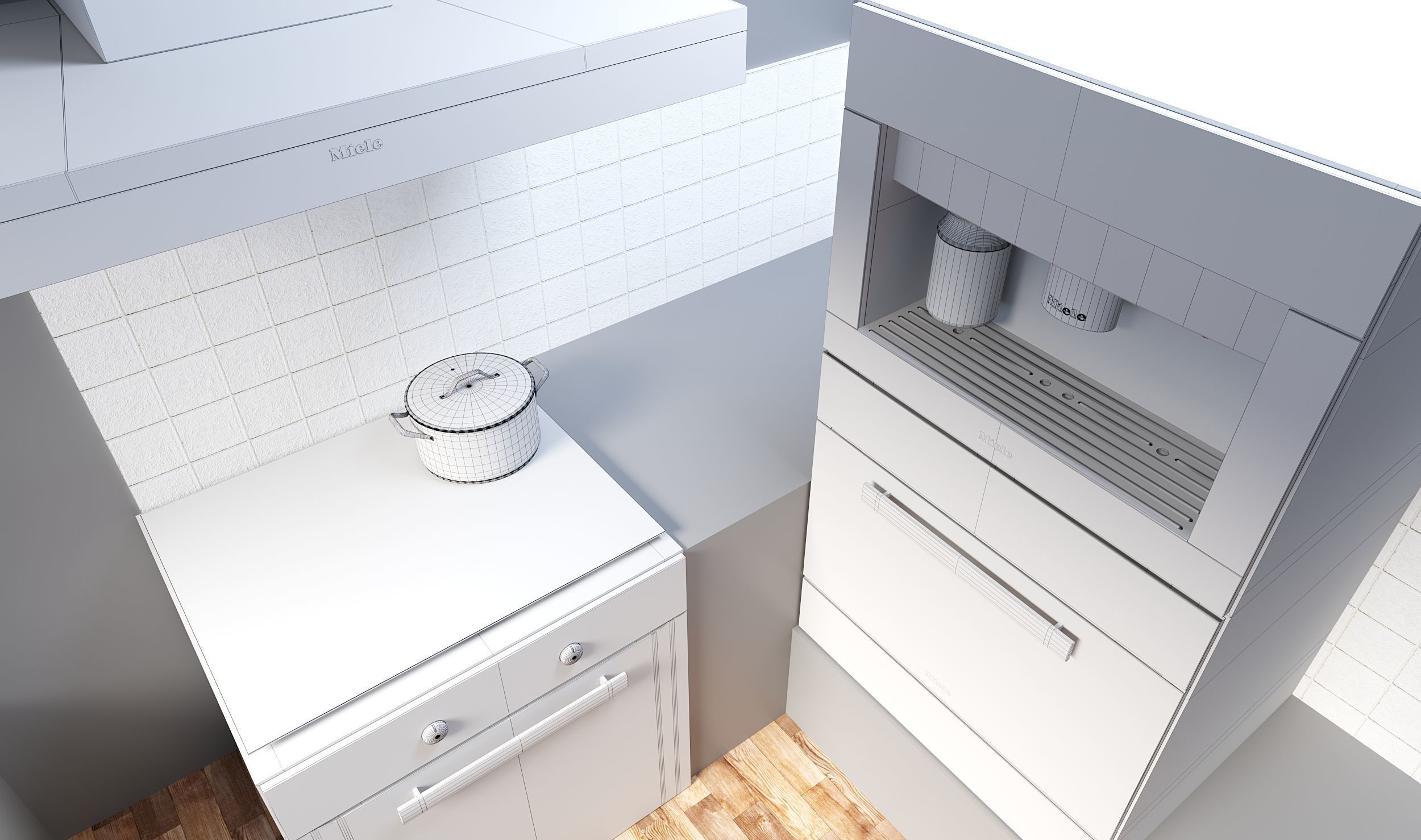 Miele Appliances Black 3D model_3