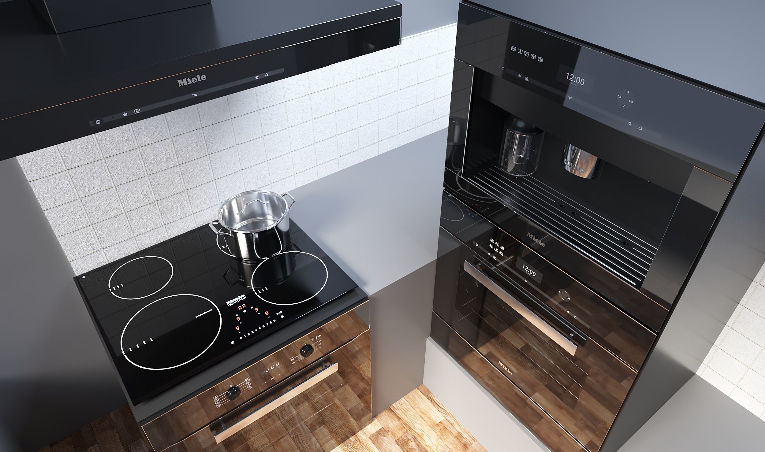 Miele Appliances Black 3D model_2
