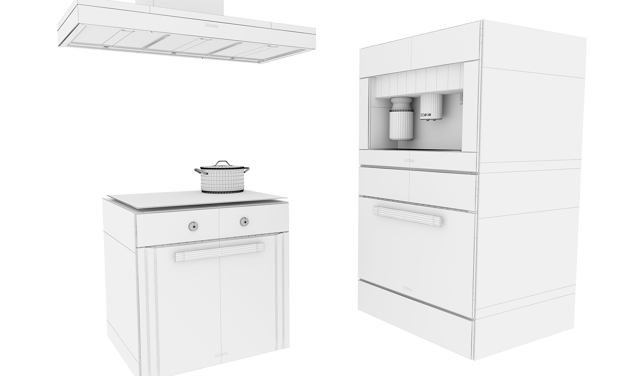 Miele Appliances Black 3D model_5