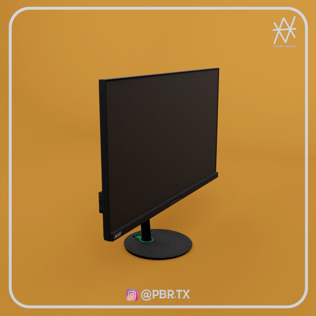 Acer Nitro XV282KKV Gaming Monitor 3D model_10