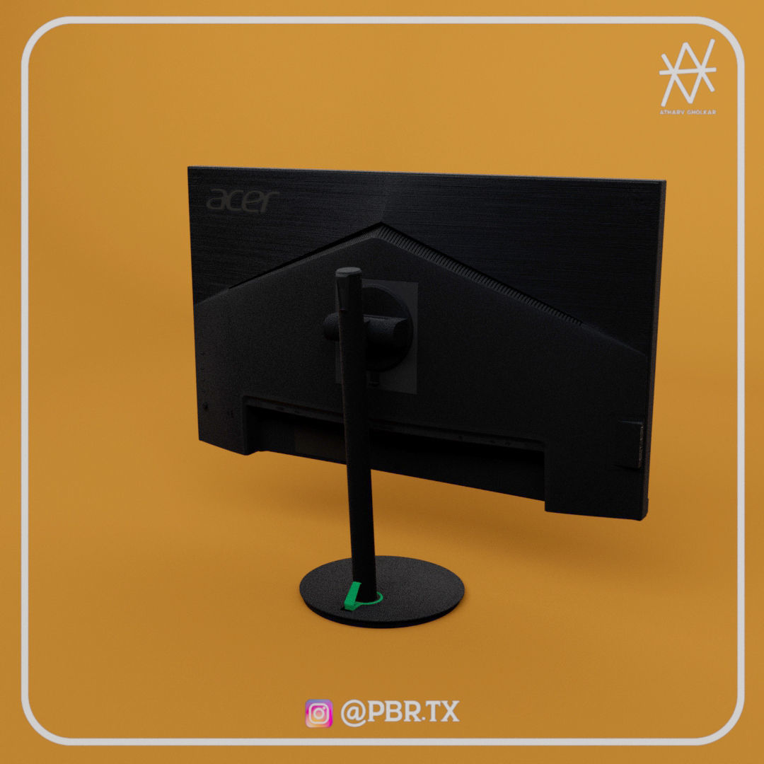 Acer Nitro XV282KKV Gaming Monitor 3D model_7