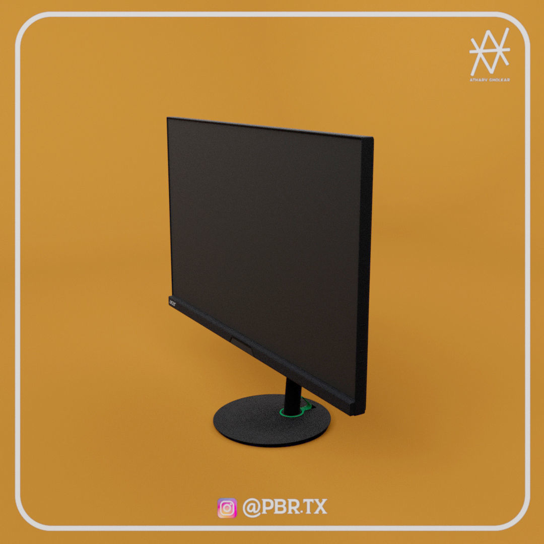 Acer Nitro XV282KKV Gaming Monitor 3D model_2