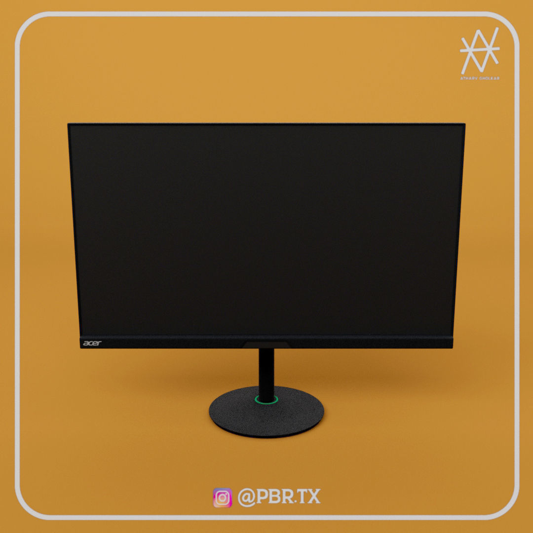 Acer Nitro XV282KKV Gaming Monitor 3D model_12