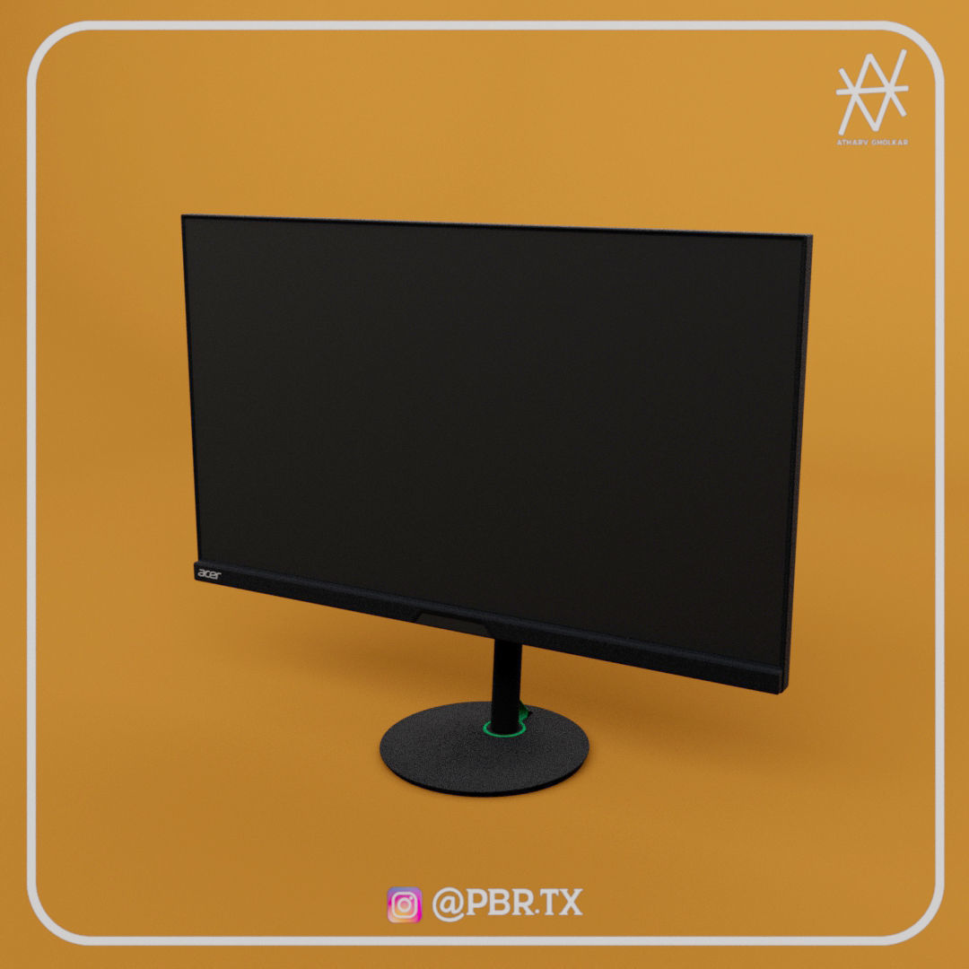 Acer Nitro XV282KKV Gaming Monitor 3D model_1