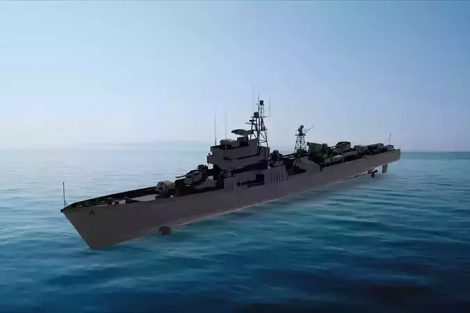 Najin-class frigate 3D model