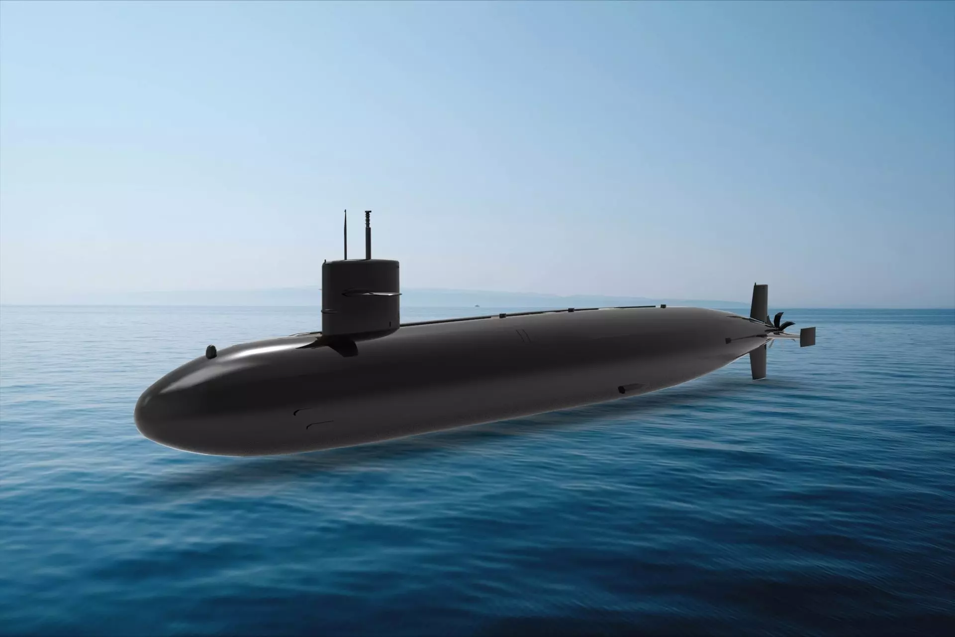 USS Narwhal submarine 3D model_0