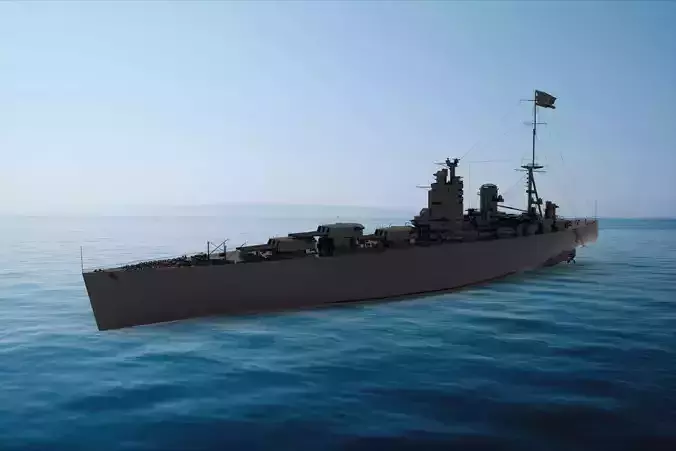 Nelson-class battleship 3D model