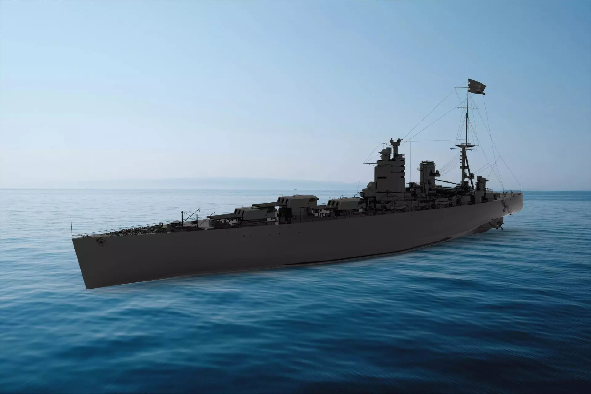 Nelson-class battleship 3D model_0