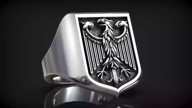 German Federal Eagle State Symbol Signet 3D print model