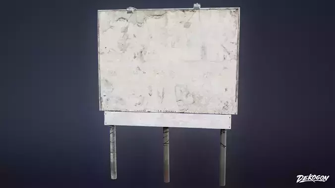 ROADSIDE - Billboard 01 - LOW POLY