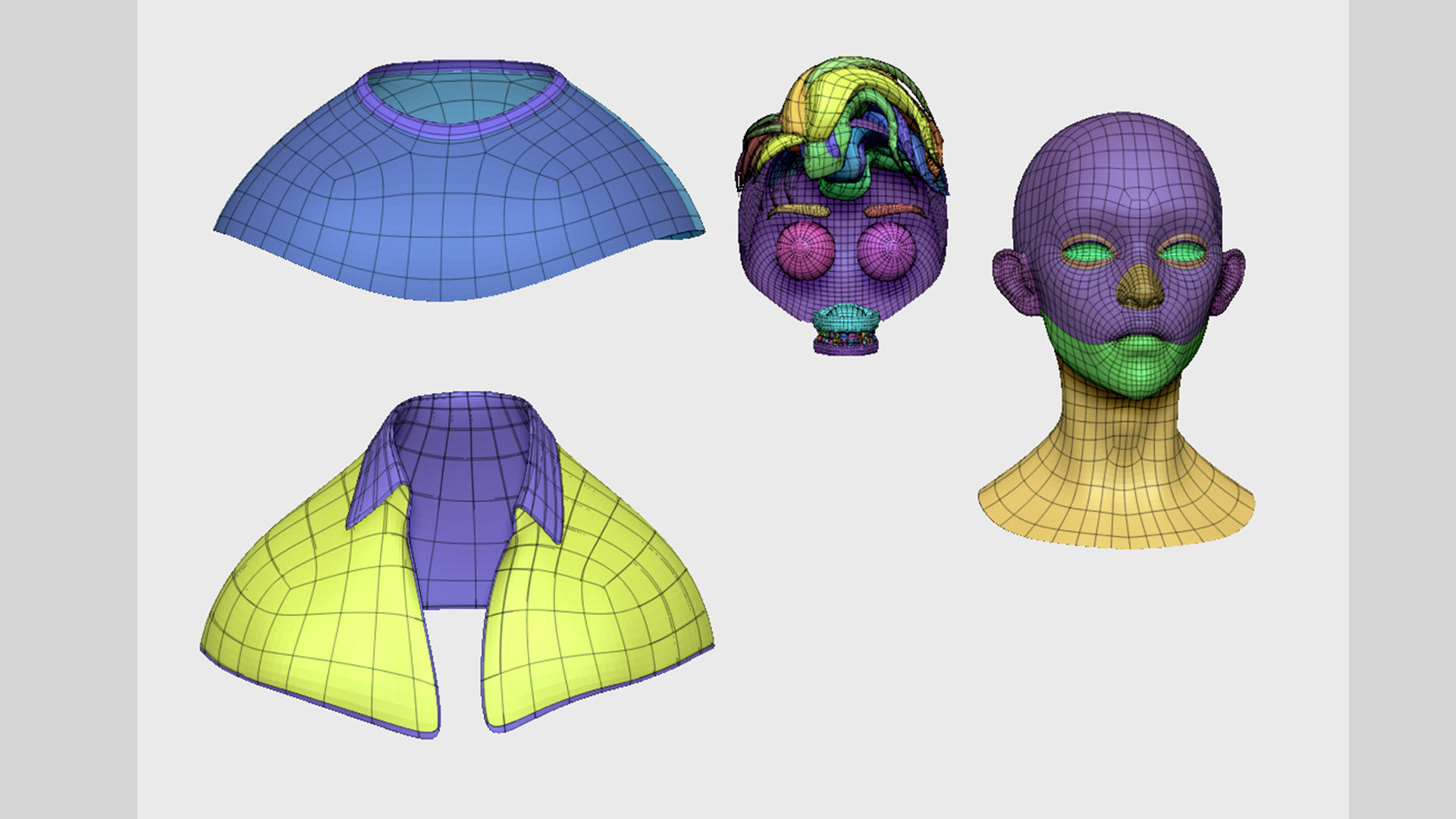 TEENAGE BOY BASEMESH Low-poly 3D model_7