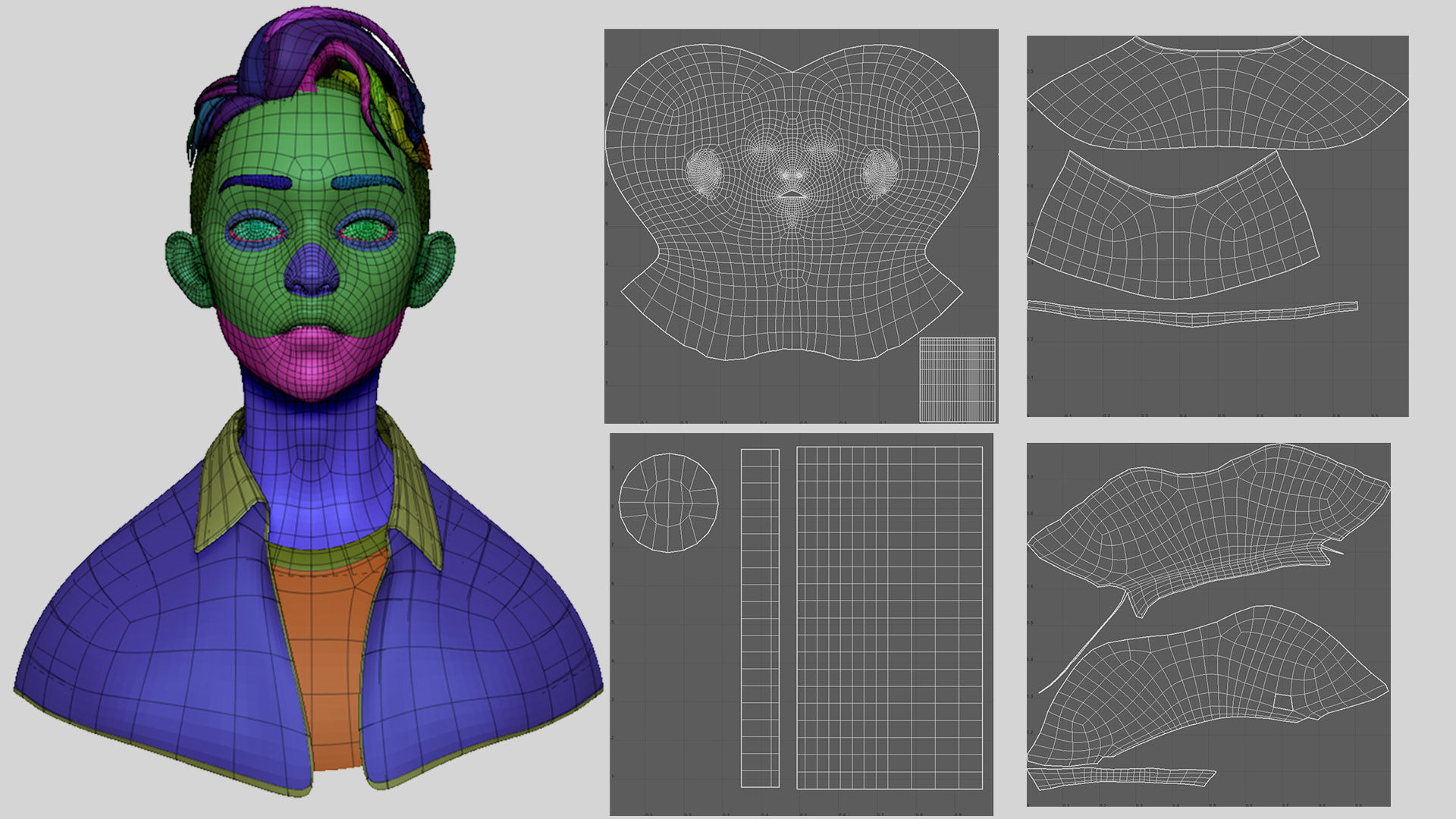 TEENAGE BOY BASEMESH Low-poly 3D model_8