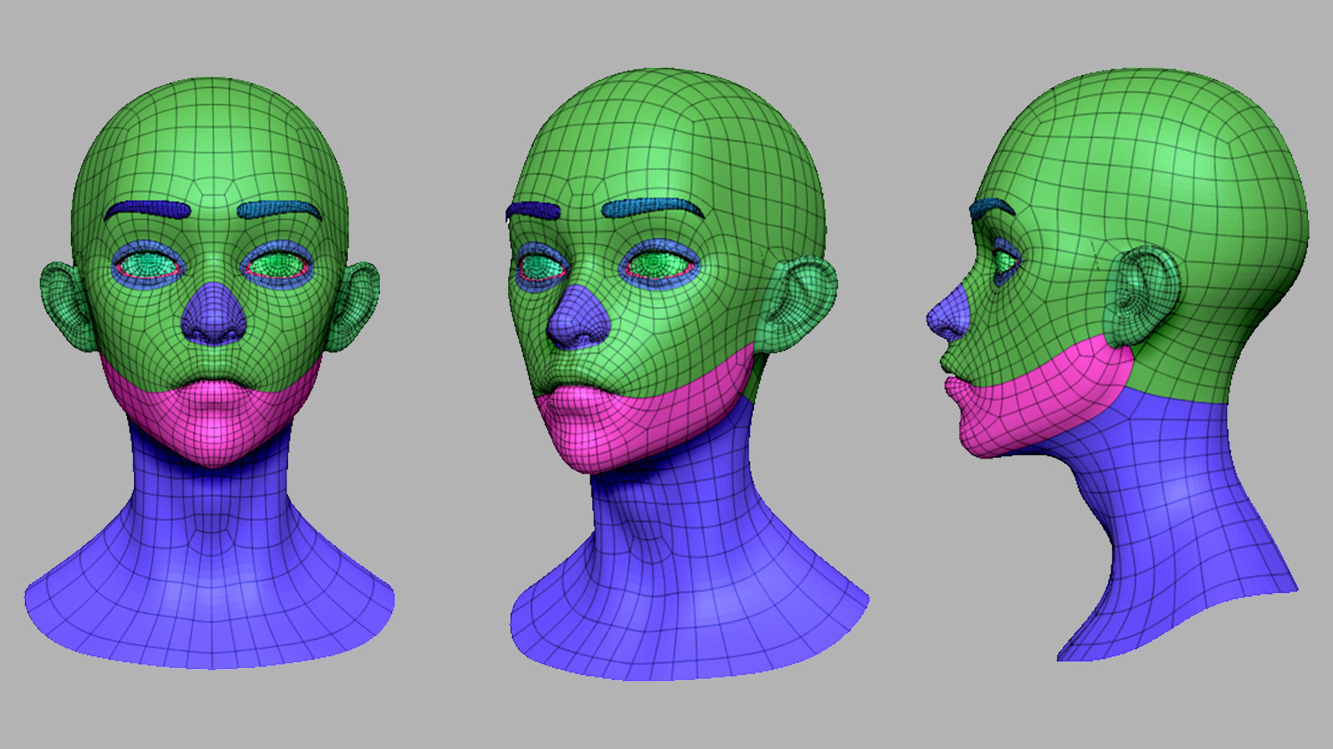 TEENAGE BOY BASEMESH Low-poly 3D model_6