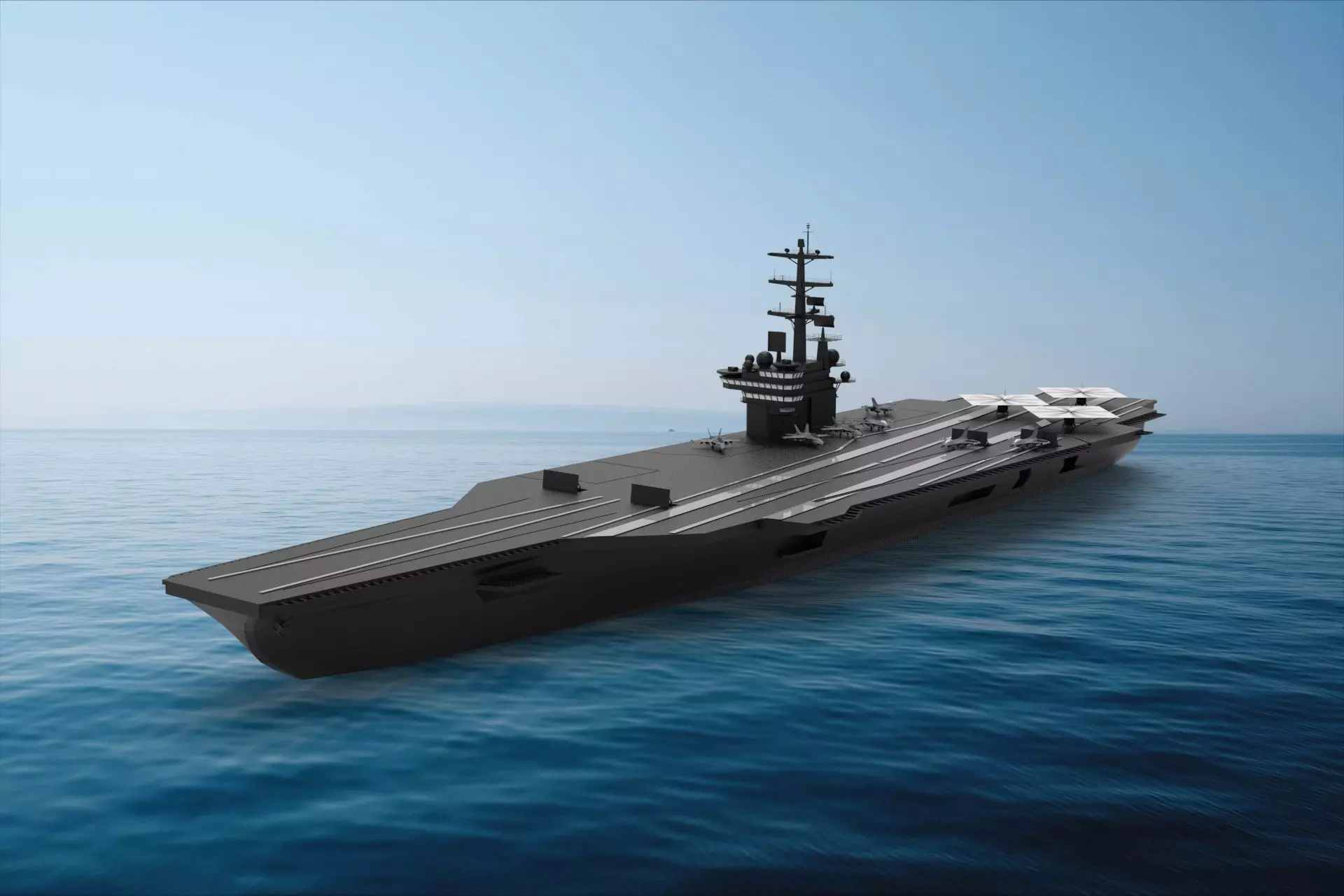 USS Nimitz aircraft carrier 3D model_0