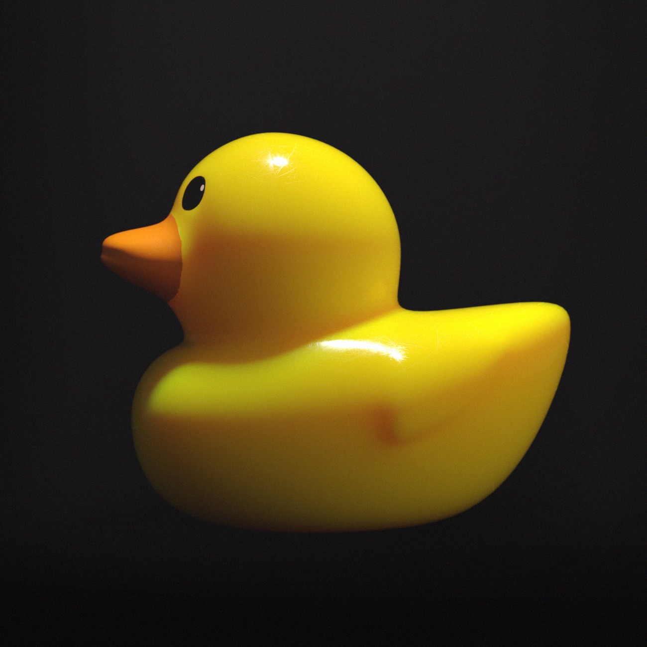 Rubber Duck Low-poly 3D model_3