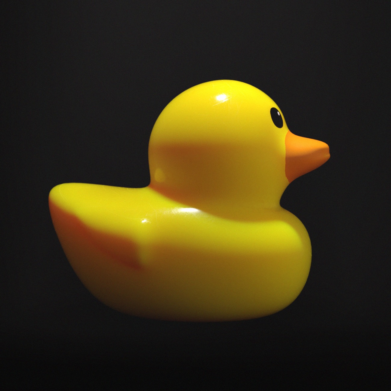 Rubber Duck Low-poly 3D model_2