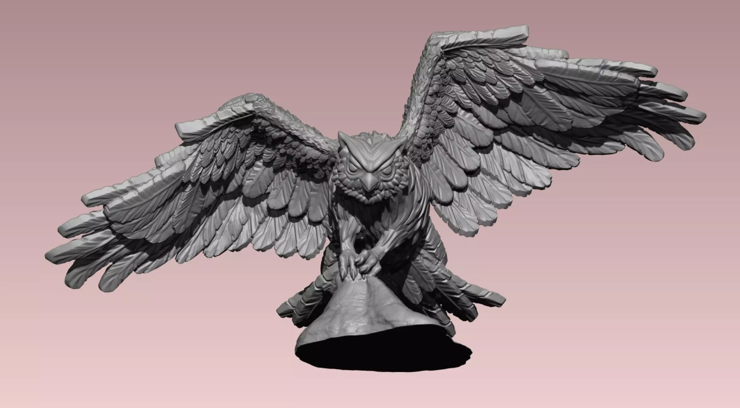 Barn Owl   3D print model_0