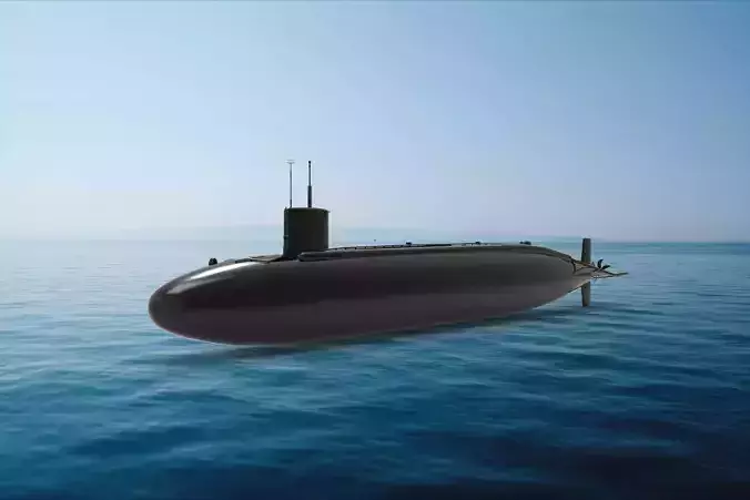 Permit-class submarine 3D model