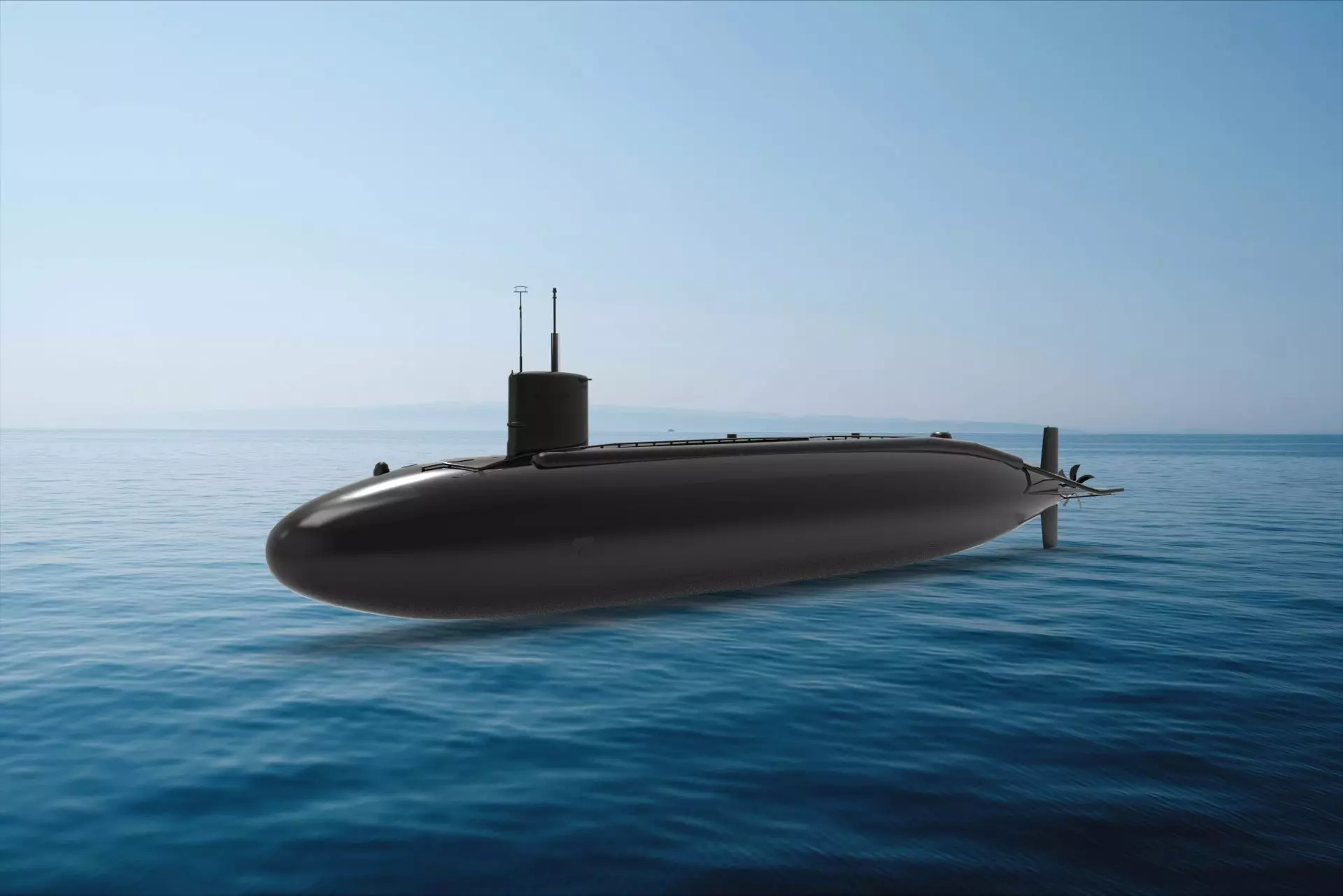 Permit-class submarine 3D model_0