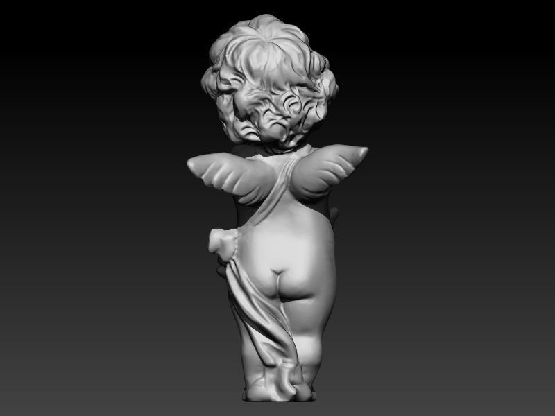 Angel Baby Pendant jewelry Gold 3D print model_21