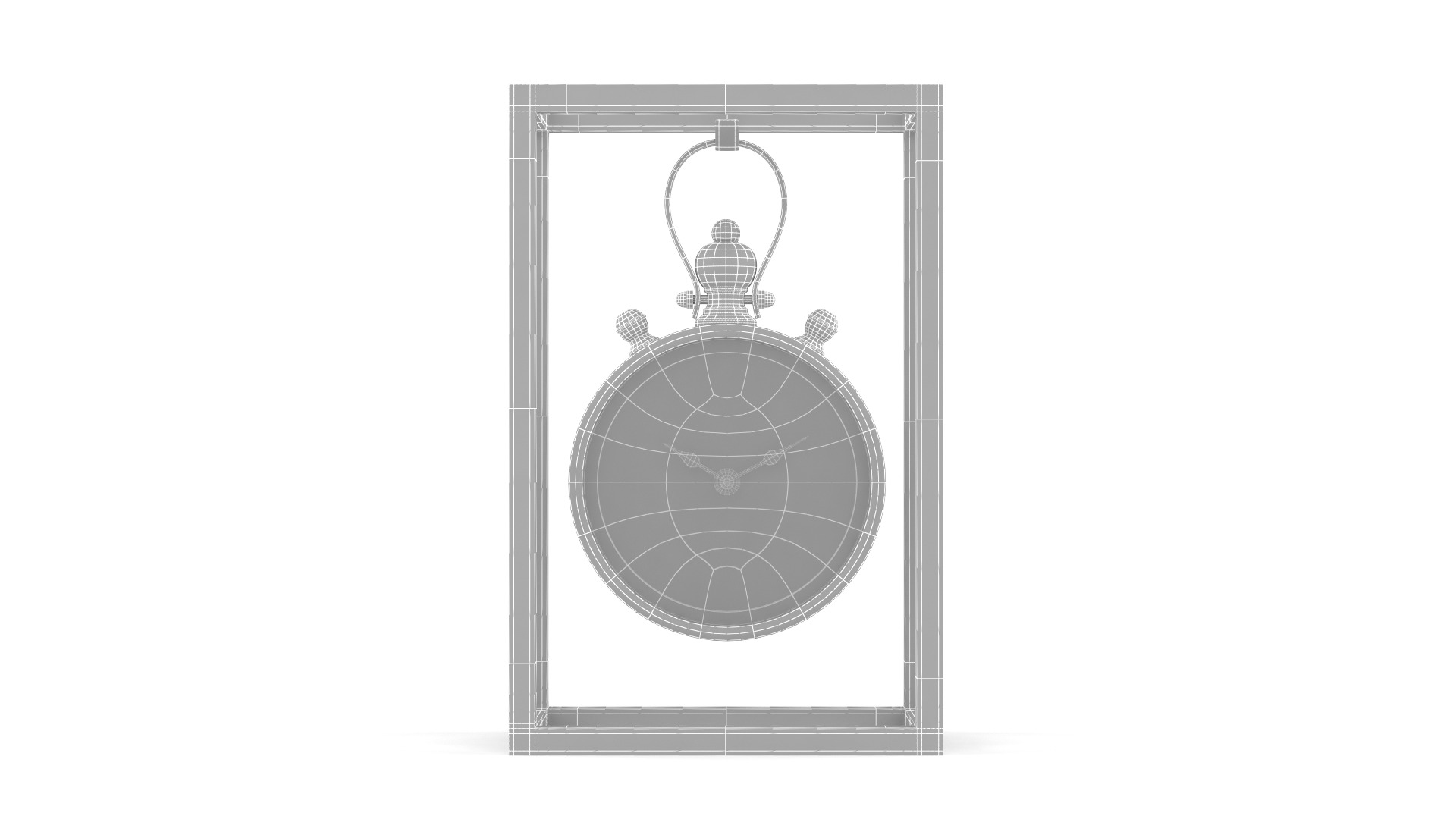 Table Clock 3D model_7