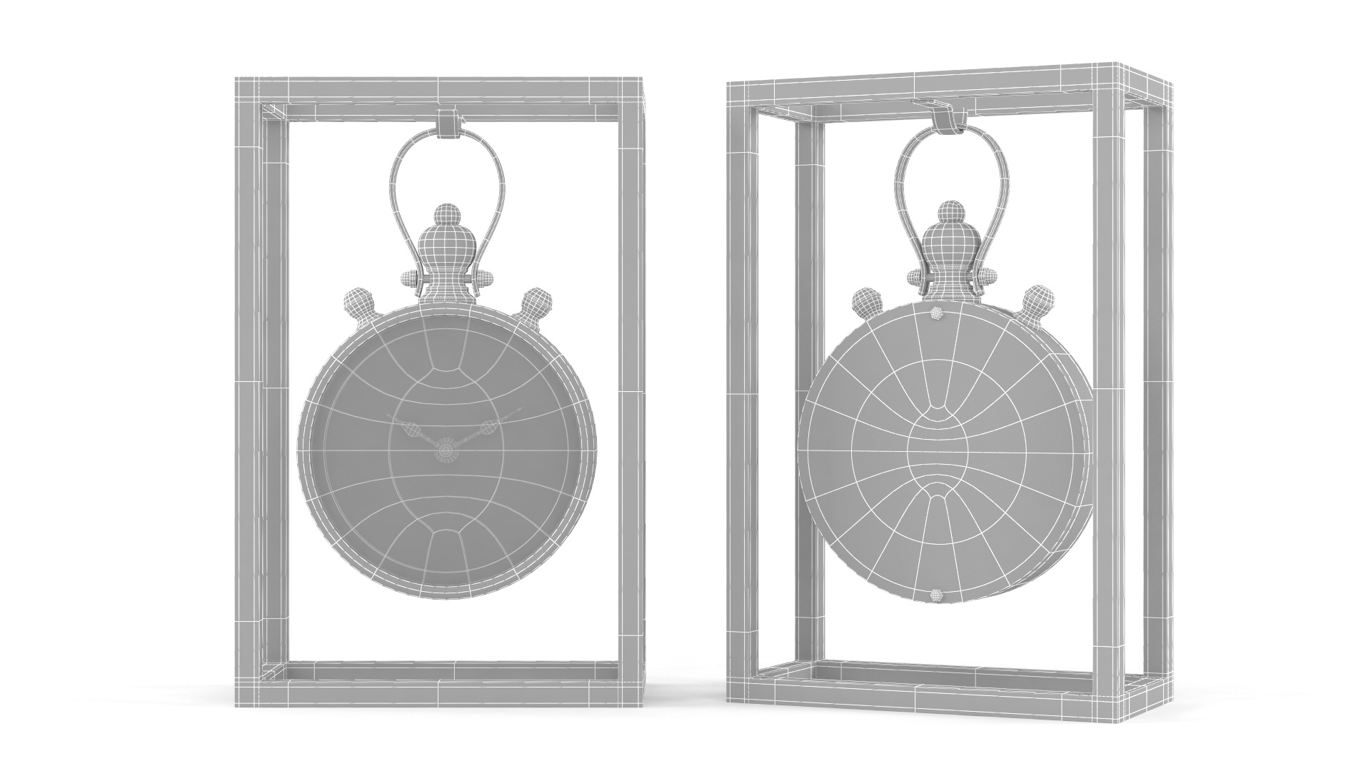 Table Clock 3D model_6