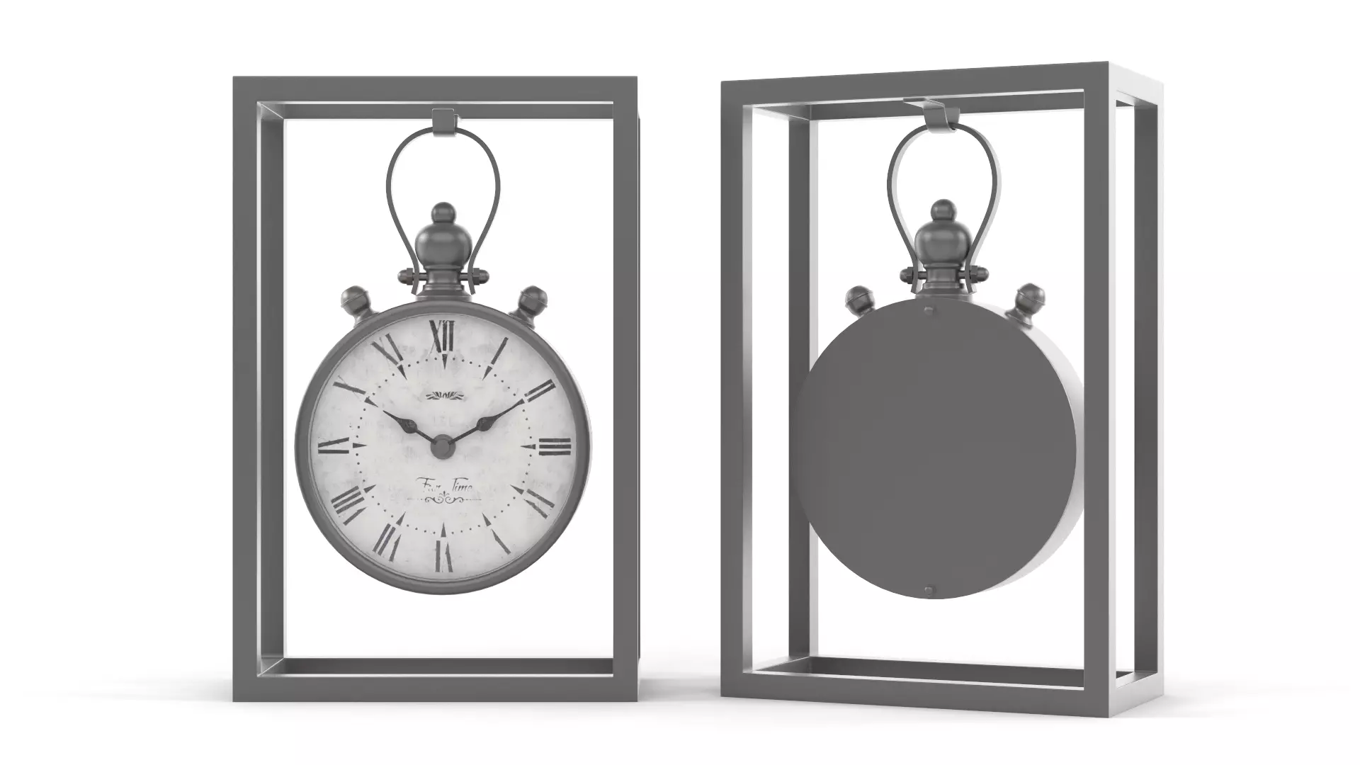 Table Clock 3D model_0