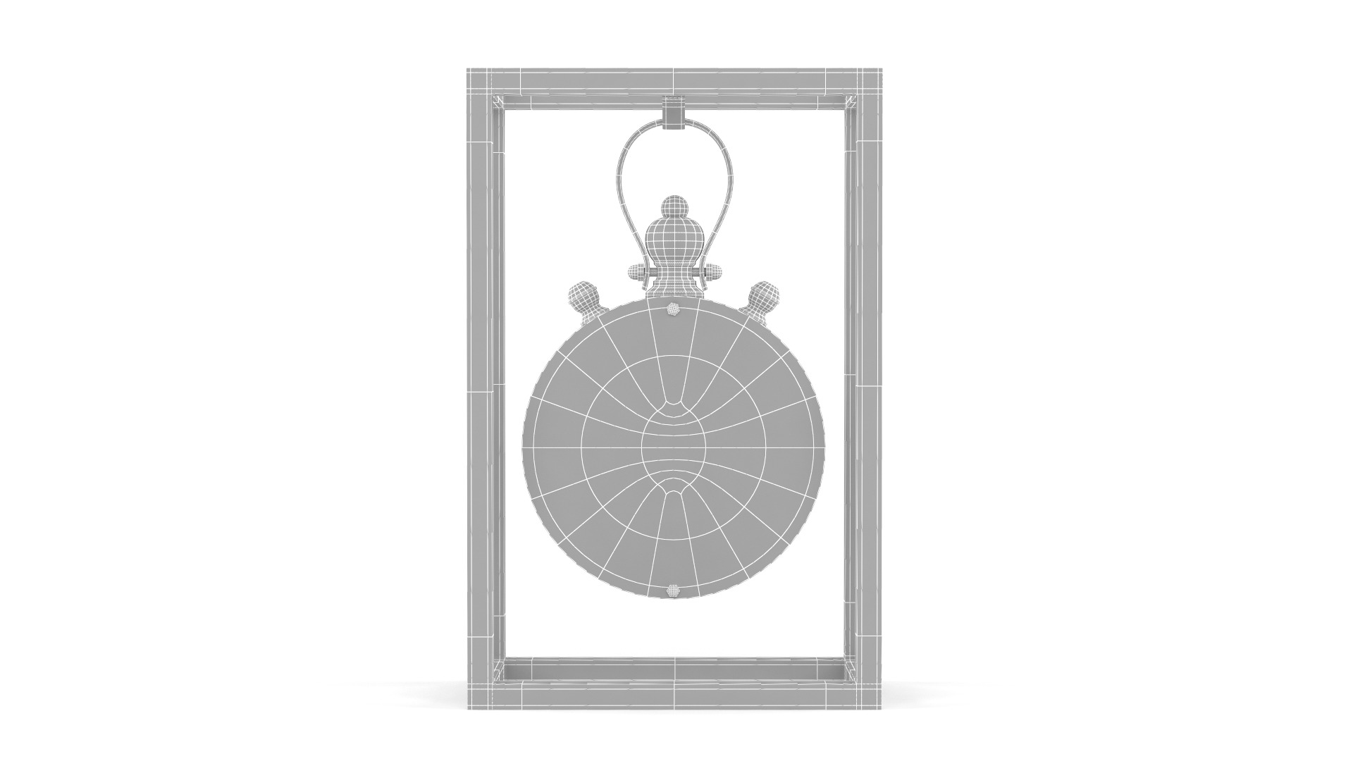 Table Clock 3D model_8