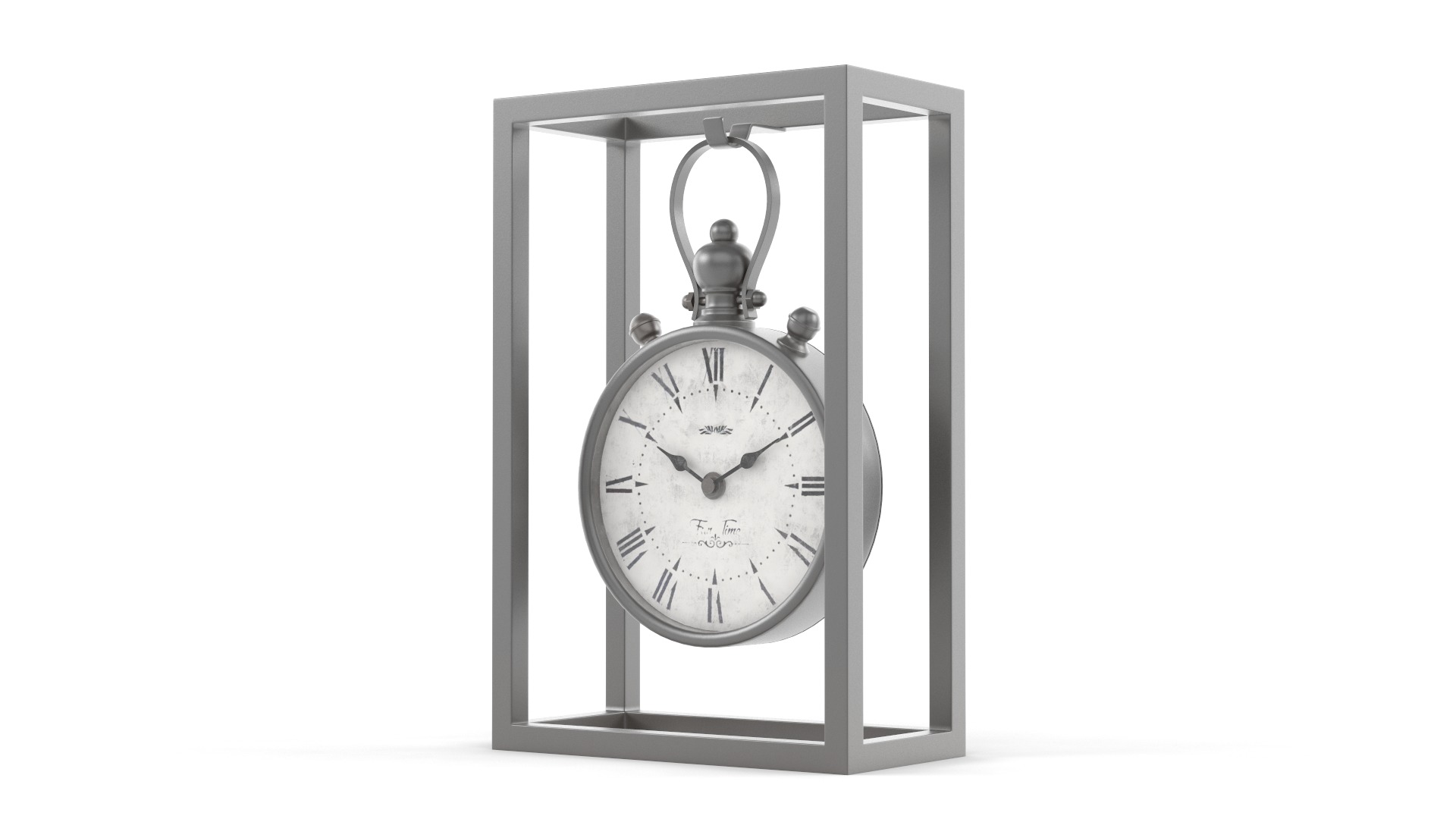 Table Clock 3D model_4