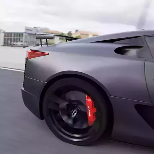 2012 LEXUS LFA LE Nurburgring Edition 3D Model Animated PBR  3D model