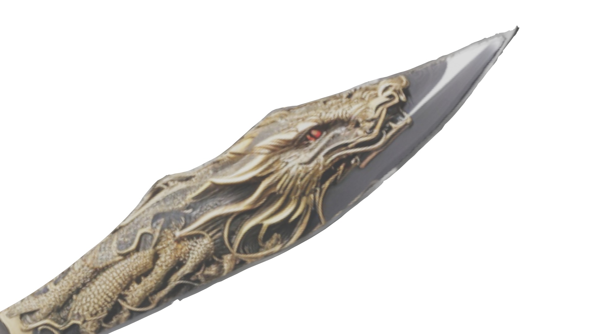 Dragon Samurai Sword fbx obj glb usadz stl blend 3D model_5