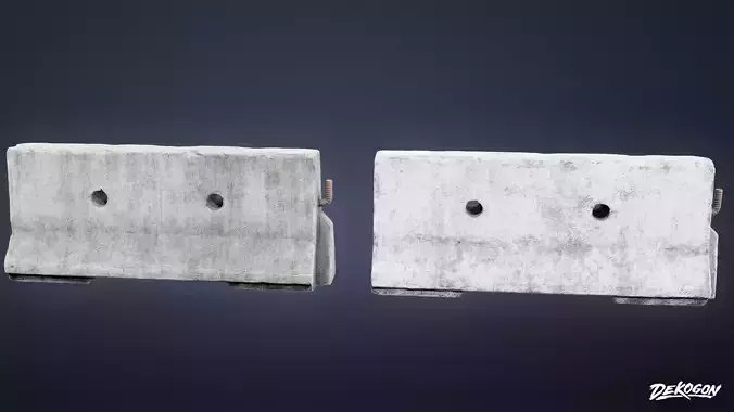 ROADSIDE - Concrete Block 04 - LOW POLY AND NANITE
